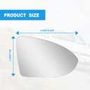 Vrasly Passenger Right Side Heated Mirror Glass Compatible With Volkswagen VW Golf MK7 / 2015-2021 Golf Golf GTI / 2015-2019 Golf R Golf SportWagen / 2017-2019 Golf Alltrack / 2019-2021 Jetta
