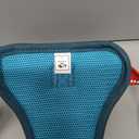 PHOEPET No Pull Dog Harness, Unique Colors Reflective Adjustable Dog Vest, with Soft Training Handle Metal Clips for  Dogs (Teal Base & Red Straps,L)