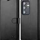 OCASE Compatible with Galaxy S23 Ultra 5G Case Wallet, PU Leather Flip Folio Case with Card Holders RFID Blocking Kickstand [Shockproof TPU Inner Shell] Phone Case 6.8 Inch (2023) - Black