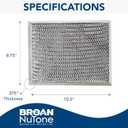 Broan-NuTone 41F Replacement Charcoal Filter for Ductless Range Hood Series, Carbon Air Filter, Charcoal Air Filter for Kitchen(Bent)