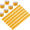 PATIKIL Reflective Slap Bands, Reflector Band Snap Bracelet Armbands High Visibility Safety Reflectors Wrist Strap Strips for Night Jogging Cycling Hiking (Gold)