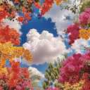 1000-Piece Puzzle for Adults - Relaxing Nature Jigsaw for Adults, Blooming Tree Canopy with Blue Sky Scene, Fun and Challenging Jigsaw Puzzles, 26.65 x 19.25 in