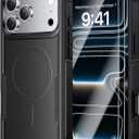 Magnetic Case for iPhone 17 Pro 6.3" (2025) with 2X Screen Protector, Compatible with MagSafe,Shockproof Protective Cover, Non-Slip Matte Grip, Military-Grade Drop Defense, Black