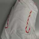 Christmas Duvet Cover Queen Size Set - Extra Soft Queen Duvet Cover with 2 Pillow Shams - Holiday Xmas Bedding with Zipper Closures & Ties - Comfy, Snug & Cozy Breathable Bed Set - 90 x 90 in, Candy Cane