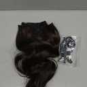 Clip in Hair Extensions, 6 PCS Natural & Soft Hair & Blends Well Hair Extensions, Dark Brown Long Wavy Hairpieces(20inch, 6pcs, Dark Brown)