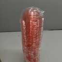 50pcs 6oz Small Plastic Dessert Bowls Ice Cream Bowls Reusable Flower Shaped Party Serving Elegant Buffet Serving Cups for Nuts, Salad, Fruit, Snacks and Yogurt (Pink)