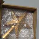 Brass Mini Star Christmas Tree Topper 4 Inch Gold Treetop Christmas Decor Metal Rustic Xmas Decorative Holiday Ornament Handmade Vintage Decoration Gifts for Women