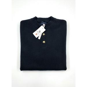 MEROKEETY Women's 2025 Fall Oversized Sweaters Chunky Long Lantern Sleeve Buttoned Mock Neck Winter Knit Loose Pullover Tops Size S