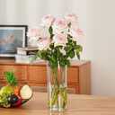 4 Pack Flower Vase Acrylic Cylinder,7.86" Tall Clear Vase for Centerpieces,Wedding Decorative,Home Dcor, Non Breakable Plastic, 3.94"X7.86" Tall Round - Clear