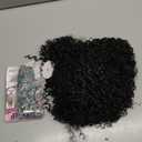 Afro Curly Half Wig Synthetic Hair 3 In 1 Seamless Flip Over Glueless Wear and Go Beginner Friendly Curly Hair Drawstring Clip In Headband Wig 20Inch Natural Black Color