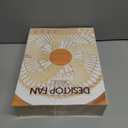 CIBAIL USB Desk Fan with Timer - 8 Inch Small Portable Table Desktop Fans with Strong Wind Ultra Quiet 3 Speeds and 180Tilt Folding,Mini Personal Cooling Essentials (Z6 Battery Power, White)