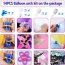 Electric Balloon Pump, Portable 2 Modes Balloon Blower Machine with 14 Balloon Arch Kits, Air Pump for Balloon, Balloon Inflator for Party Decoration