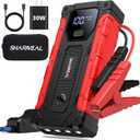 Sharmeal Car Jump Starter 7000A, Jump Starter Battery Pack with PD 30W Quick Charger, 12V Portable Jump Box (for All Gas and 12.0L Diesel) with 4 LED Light (7000A +PD30W Fast Charging(Enhanced Version 2025))
