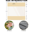 Clear Vinyl Curtains for Patio Enclosure, 23oz Heavy Duty Waterproof Anti-UV and Tear-Resistant Tarpaulin with Grommets, Weatherproof Panels for Porch, Pergola, Gazebo, Balcony, Outdoor, Khaki, 10'Hx10'W