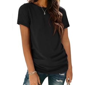 ATHMILE Womens T Shirt Summer Tops Short Sleeve Fashion School Teachers Clothes 2025 Spring Beach Vacation Trendy
 XL Black