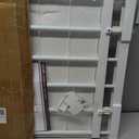 Extendable Closet Shelf Tension Rod Adjustable Clothes Hanger DIY Cabinet Storage Holder Wardrobe Organizer Dividers Shoe Rack 16.54'' Width for Bathroom Kitchen Bookshelf - White, Length: 29.53-47.24 IN
