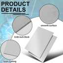 Hicarer 1 Pcs Mild Steel Sheet Cold Rolled 18 Gauge Metal Plate 0.06 Inch (1.5mm) Thick Weldable Metal Sheets for Professional Industrial DIY Use, Clean Surface Easy to Weld (36'' x 24'')