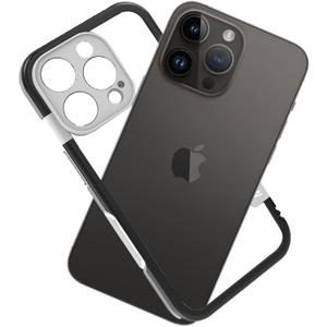 KUGEW for iPhone 16 Pro Max Bumper Case No Back, Built-in Camera Cover & Compatible with MagSafe, Slim Lightweight TPU+PC Bumper Frame Cover Backless Shockproof Excellent Heat Dissipation (Black)