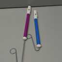 2 Pieces Slide Whistle for Adults Toy Slide Whistle Musical Instrument Toy for Parent-Child Games, Blue and Purple