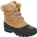 Northside Women's Shiloh Cold Weather Insulated Winter Snow Boots for Women- Synthetic Suede and Quilted Nylon Upper Faux Fur Collar, Side Zipper, Removable EVA Insole, Waterproof Shell US Women's 9