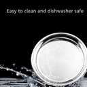 Deep Dish Pizza Pan,Stainless Steel Pizza Tray Pizza Pan for Oven10-12-14-16Inch (14x1.8inch)