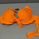 Ocean Blues Women's Push Up Bikini Top Halter Swimsuit Top (Orange, L)