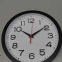 Roymnie Wall Clock Silent Non-Ticking Modern Clock Battery Operated 8 Inch Small Classic Analog Decorative for Classroom, Living Room, Office, Bedroom, School, Hotel (Black)