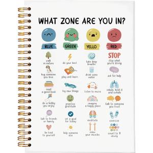 2 x Mental Health Journal,Daily Journal for Women,Therapy Journal,What Emotion Are You In Mood Tracker Journal for Teens and Girls, Guided Notebook for Mental Health Gifts, Mental Health Journal for Women,Better Everyday Journal 5.5x8.3