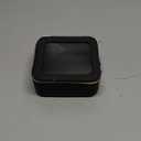 Clear Makeup Bag, Portable Travel Cosmetic Bags, Multipurpose Leather Toiletry Bag with Zipper, Waterproof Transparent Cosmetic Organizer for Women, Mini, Black