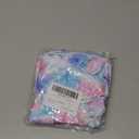 Long Sleeve Leotards for Girls with Ruffle 4D Stretch Ballet Dance Gymnastics Tumbling Wear Size 3-10T (Pink Blue Scrawl)