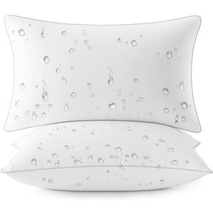 MIULEE Pack of 2 12x20 Outdoor Pillow Inserts, Waterproof Decorative Rectangle Throw Pillow Inserts for Patio Sofa Garden Porch Couch
