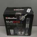 Mueller Multistick 5-in-1 Immersion Blender Handheld,12 Speed Hand Mixer-Turbo Boost,Heaviest Duty Copper Motor,Titanium reinforced Blades Hand Blender,Milk Frother Wand,Whisk,Beaker,Chopper,Grey