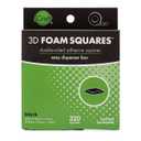 iCraft 3D Foam Squares in Dispenser Box, Black, 320 Squares