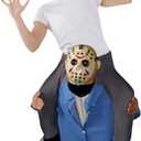 Morph Serial Killer Piggyback Costume Adult, Piggy Back Costume Adult, Killer Halloween Costumes for Men (One Size)