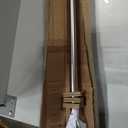 Amazon Basics No Drill Spring Tension Curtain Rod, Adjustable Extra Long 78-108" Width, Nickel, Classic Finial