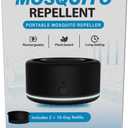 Mosquito Repellent Outdoor Patio, Portable Repellent Device Plant-Derived Mosquito Repeller, Rechargeable Personal Shield for Camping & Outdoor(2 Refills Included)