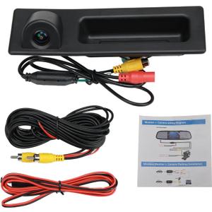 Rear View Camera 1280x720, Trunk Handle Rear View Reverse Backup Camera Compatible with Vehicle F Series 3/4/5 X3 X4 F30 F32 F10 F11 F25