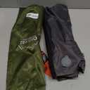 ONTYZZ Stadium Seats with Back Support Inflatable Portable Folding Comfort Seat Waterproof Cushion with Backrest for Sports Events Stadium and Camping, Green : Sports & Outdoors