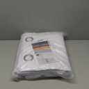 BGment Thermal Insulated 100% Blackout Curtains for Bedroom with Black Liner, Double Layer Full Room Darkening Noise Reducing Grommet Curtain (55 x 96 Inch, White, 2 Panels)