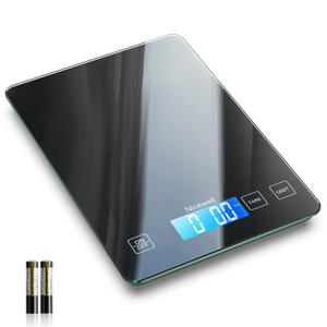 Nicewell Food Scale Digital Weight Grams and oz, 22lb Kitchen Scale for Cooking Baking, 1g/0.1oz Precise Graduation, Sleek Tempered Glass Platform