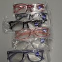 CCVOO 6 Pack Blue Light Blocking Reading Glasses, Anti Headache/Glare/Eye Strain Readers Computer Eyeglasses Women/Men (6 Pack Mix, 1.25)
