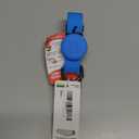 WAUDOG Waterproof Dog Collar - Adjustable Dog Collar with Air Holder and QR Dog Tag for Large Dogs, Small and Medium Dogs (12" - 19" Neck * 1" Wide (Metal Buckle), Blue)