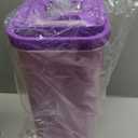 Mop and Bucket with Wringer Set, Hands Free Flat Floor Mop and Bucket, 5 Washable Microfiber Pads Included, Wet and Dry Use, Home Floor Cleaning System for All Floor Types and Windows,Purple