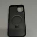 Magnetic for iPhone 15 Plus Case with Ring Stand, [10 FT Drop Protection] [Velvety Touch] Slim Translucent Matte Back Shockproof Phone Case for iPhone 15 Plus 6.7'', Space Black