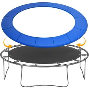 Trampoline Pad Replacement, 15FT Trampoline Spring Cover, 0.6" EPE Foam Tear-Resistant Waterproof Trampoline Safety Pad, No Holes for Pole