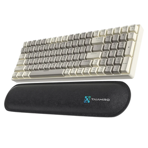 Creamy Mechanical Keyboard Wireless - 100 Keys Hot-Swappable Retro Design, Silent Linear Switches, 3-Mode (BT/2.4G/USB-C), RGB Backlit, 3000mAh, Ergonomic Wrist Rest for Win/Mac Gaming & Typing