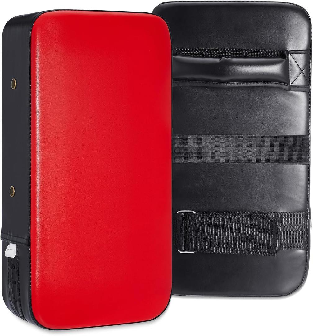 Simgoing 2 Pcs Contact Training Pad Basketball Pads for Training Blocking Pad Cushion PU Leather with Handles for Football Hockey Karate Kickboxing, about 15.7 x 7.9 x 3.9 inches/ 40 x 20 x 10 cm