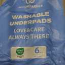 Accompagner Incontinence Bed Pads Washable Waterproof, Ultra-Absorbent Reusable Underpads for Diaper Changing, Nursing, Bedridden, Adults, Seniors, Kids and Dogs (Pearl Gray, 36"x36"(Pack of 6))