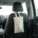 Quilted Baby Wipe Holder Quilted Wipe Pouch Portable Hanging Floral Wet Wipes Bag for Car, Stroller