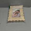Lineshading 2 Pack Scalloped Woven Wicker Picture Frame 4 x 6 Inch Rattan Photo Frame for Wall Tabletop Display Home Decor Accessories Gifts for Family Friends